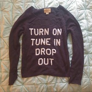 Wildfox Turn On Tune In Penny Lane Jumper Sweater